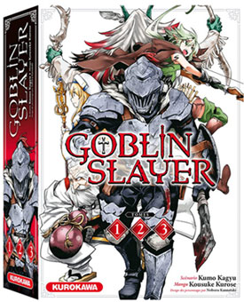coffret 3 tomes manga goblin slayer